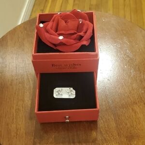 BEST WISHES Elegant Silver Earrings